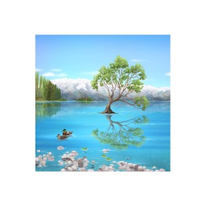 Lake Wanaka 3D Ceramic Tile Wall Hanging