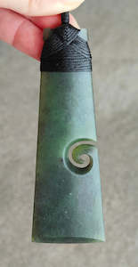 NZ Greenstone Bound Toki Koru - 105mm  - Deane Moreton #113