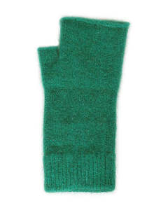 Lothlorian Possum & Merino Plain Fingerless Mitten, Emerald