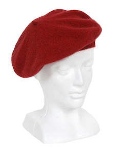 Lothlorian Possum & Merino Unisex Beret, Red