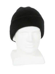 Lothlorian Possum & Merino Unisex Beanie, Black