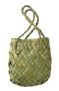 Flax Kete Bag - Super Mini Size