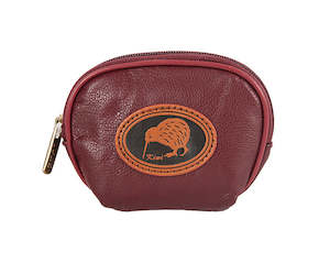 NZ Kiwi Coin Purse Burgundy - #109