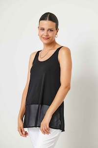 Womenswear: Chiffon Hem Short Singlet