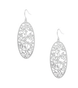 Womenswear: Filigree Oval Dangle