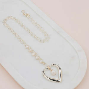 Womenswear: Gold Heart & Pearl