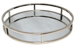 Womenswear: Round Silver Tray