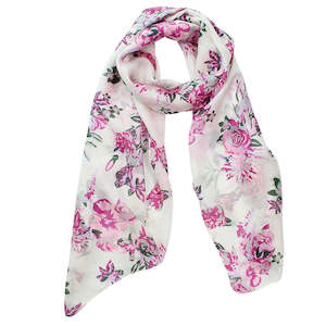 Flower Silk Scarf