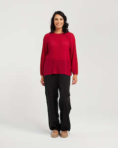 Plain Pleated Top