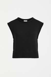 Gift: Elk Lunel Knit Vest - Black