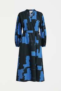 Gift: Elk Deze Dress - Blue Rolla Print Was $399 Now