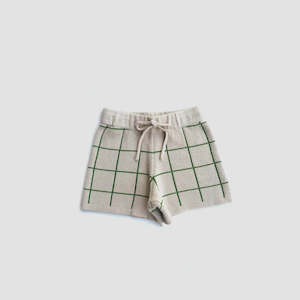 Gift: Knit Shorts - Clover Grid