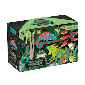 Frogs & Lizards Glow In The Dark Puzzle - 100 Piece