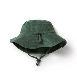 Organic Terry Sunhat - Moss Last Size Was $50 Now