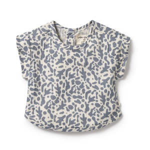 Blue Coral Organic Crinkle Tee