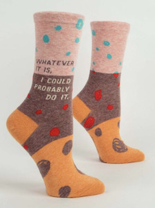 Womens Crew  Socks - Whatever It Is