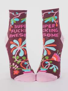 Womens Ankle Socks - Super Awesome