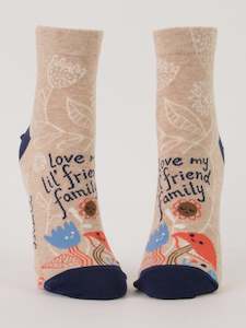 Womens Ankle Socks - Lil Friend Family