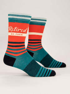 Gift: Mens Crew Socks - Retired As Fuck