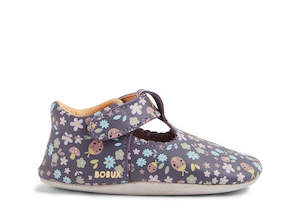 Bobux Soft Soles - Meadow Grape + Floral - Coming Soon