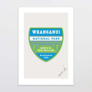 National Park Patch Print - Whanganui