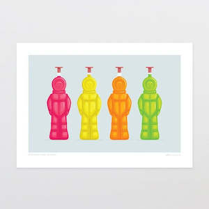 Glenn Jones Print - Spacemen from the Dairy