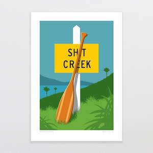 Glenn Jones Print - Without a Paddle