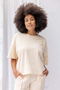 ReCreate Joy Sweatshirt Tee - Natural Was $139 Now