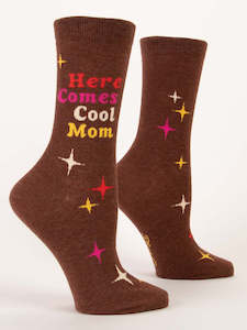 Womens Crew Socks - Here comes Cool Mum