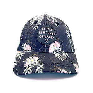 Little Renegade Baseball Cap -  Floral Valentine