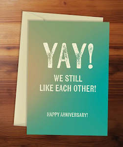 We Still Like Each Other - Card