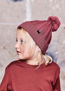 Little Flock of Horrors Merino Thick As Thieves Beanie - Currant Was $45