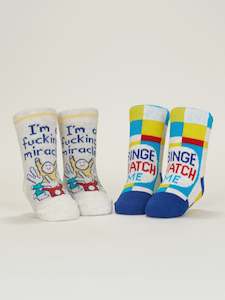 Gift: Baby Socks - Miracle/Binge Watch