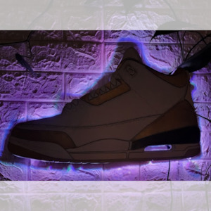 Jordan Retro 3 LED Wall Hanging