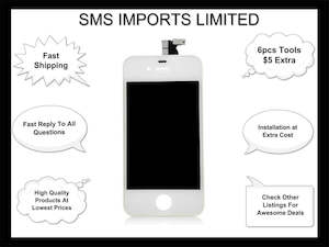 Replacement Lcd and Screen Iphone 4S White AAA Quality