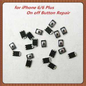 Replacement Metal Button Terminal Sticker On Off Button Repair Iphone 6 & 6 Plus