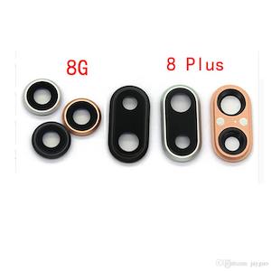 Replacement Back Camera Lens Cover Glass With Frame For Iphone 8 Plus 5.5"