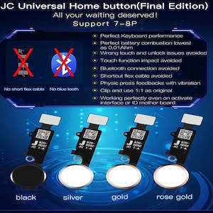 JC V4 Home button Flex For Iphone 7 / 7P / 8 / 8P / SE 2 / SE 3 Silver