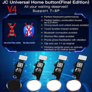 JC V4 Home button Flex For Iphone 7 / 7P / 8 / 8P / SE 2 / SE 3 Black