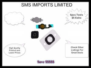 Wholesale trade: Replacement Home button Iphone 5 Complete set White