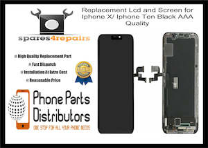 Replacement Lcd and Screen for Iphone X/ Iphone Ten Black OLED SOFT