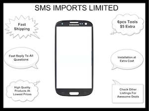 Replacement Glass Samsung Galaxy S3 i9300 I9305 Black