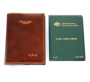 Dual CASA & NZCAA Pilot Licence Holder - Hand Finished Leather - 1 Colour