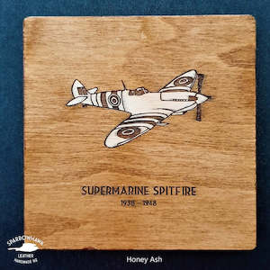 Spitfire Wall Plaque - Ash Plywood - Hand Made NZ