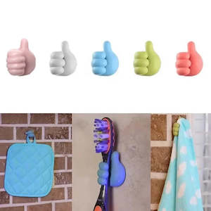 10pcs Thumbs Up Shape Wall Hooks