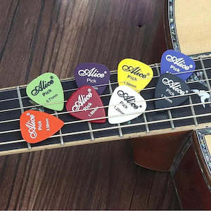 Guitar Picks 10 Pack Mixed Colour & Thickness Premium Plastic for Acoustic or El…