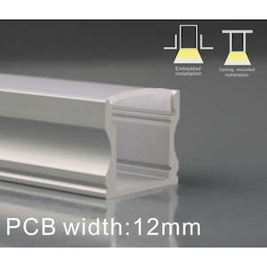 LED Aluminium Extrusion 14.9mm Deep Profile for LED strip ADW-1714