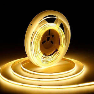 Ultra Bright LED Solid Light Strip - COB 12V 480led/m x 2m with DC female plug