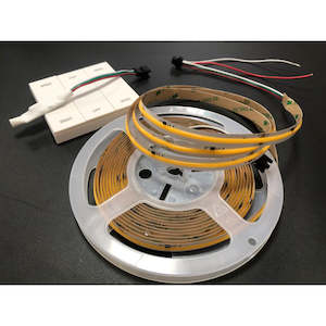 24V WS2811 COB Running Water / Dream Colour LED strip, White (10w/m) & RGB (12w/m) (5m)