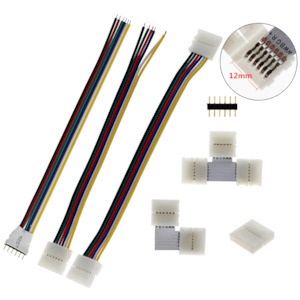 6Pin 12mm LED Strip Connectors for RGBCCT LED Strips